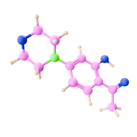 Estructura de la molécula  3D Icon