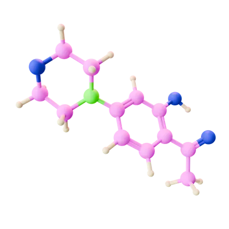 Estructura de la molécula  3D Icon