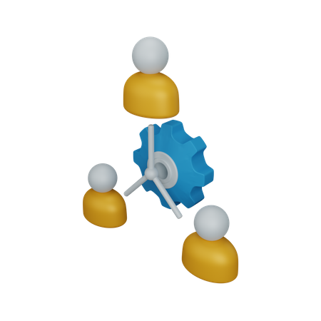 Estructura de organización  3D Icon