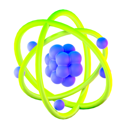 Estrutura atômica  3D Icon