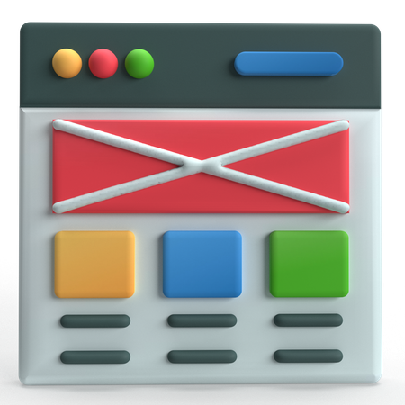 Estrutura de arame  3D Icon