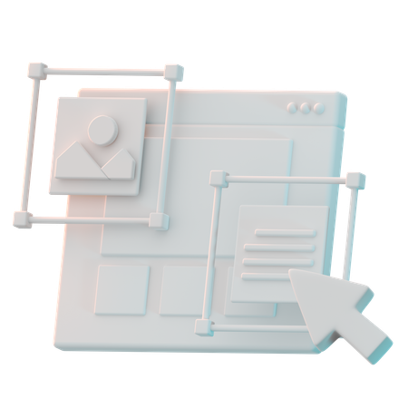Estrutura de arame  3D Icon