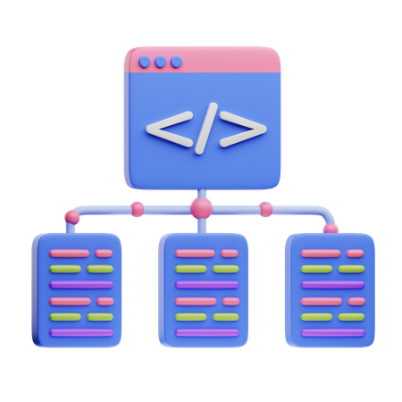 Estrutura de código  3D Icon