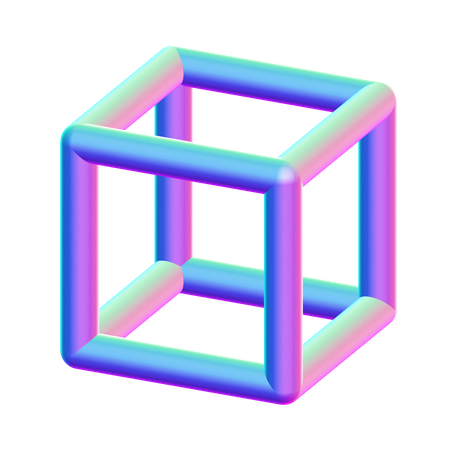 Estrutura de cubo  3D Icon