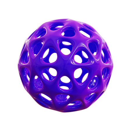Estrutura de esfera  3D Icon