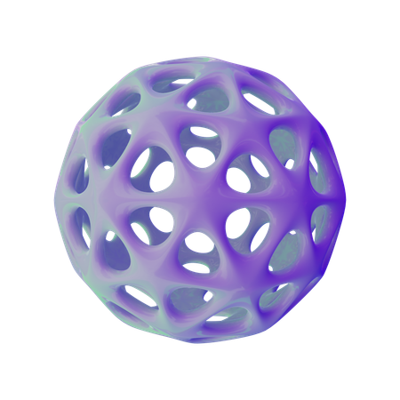 Estrutura de esfera  3D Icon