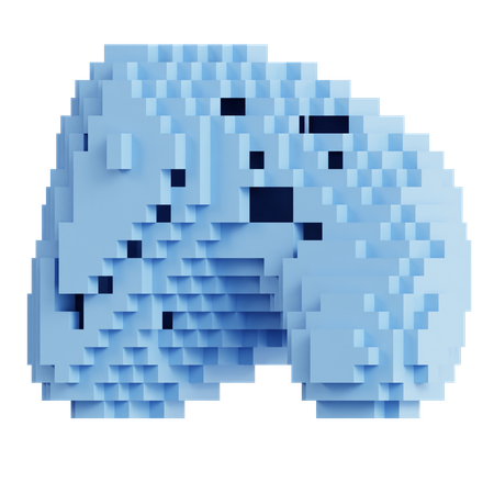 Estrutura de voxel de cavidade simétrica  3D Icon