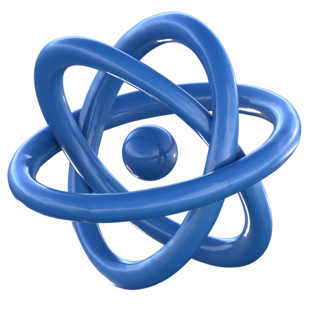 Estrutura do átomo  3D Icon