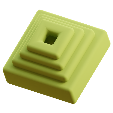 Estrutura piramidal  3D Icon