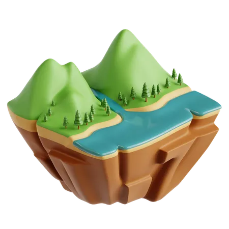 Estuary  3D Icon