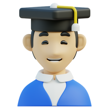 Estudante masculino  3D Icon