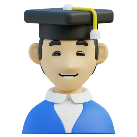 Estudante masculino  3D Icon