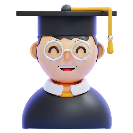 Estudante  3D Icon