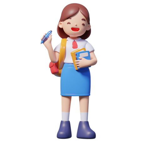 Estudante  3D Icon