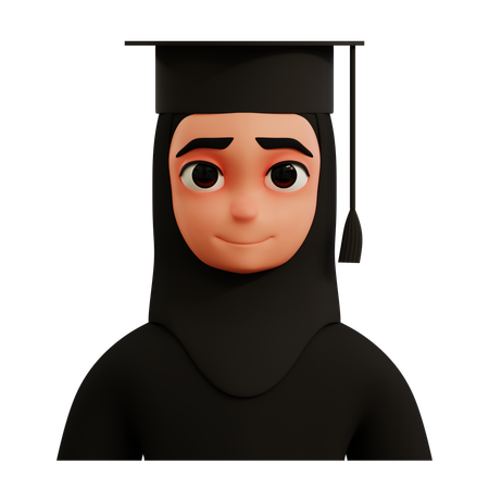 Estudante graduado  3D Icon