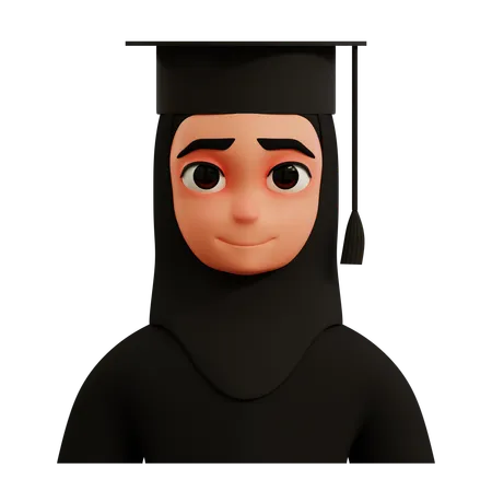 Estudante graduado  3D Icon