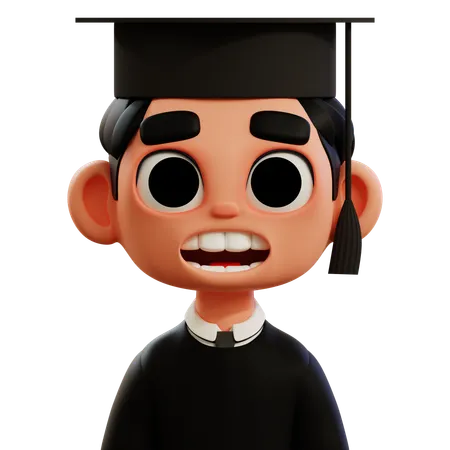 Estudante graduado  3D Icon