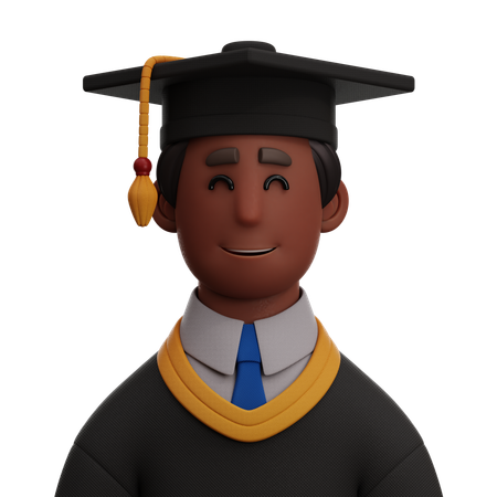 Estudante graduado  3D Icon