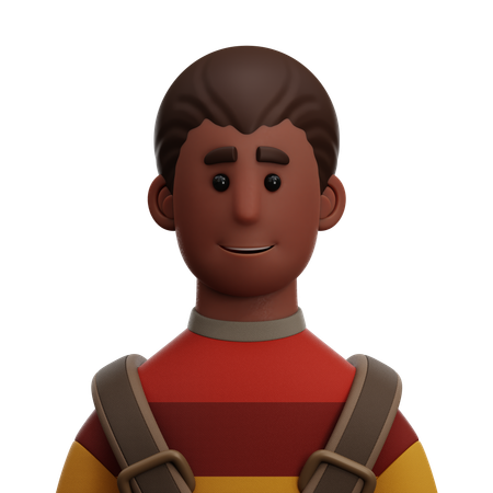 Estudante masculino  3D Icon