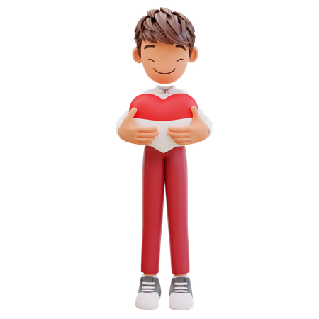 Estudante segurando balão  3D Icon