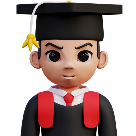 Estudiante graduado  3D Icon