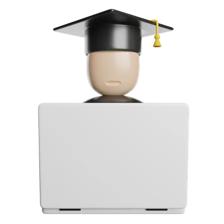 Estudiante graduado  3D Icon