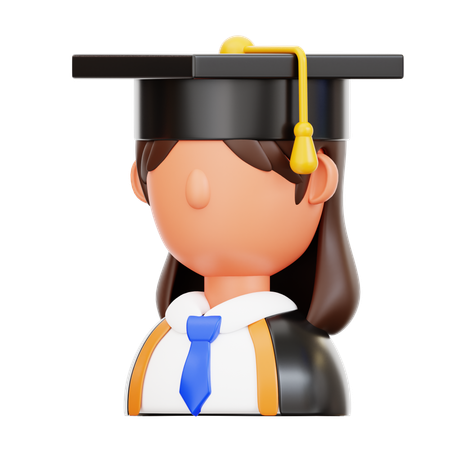 Estudiante graduado  3D Icon