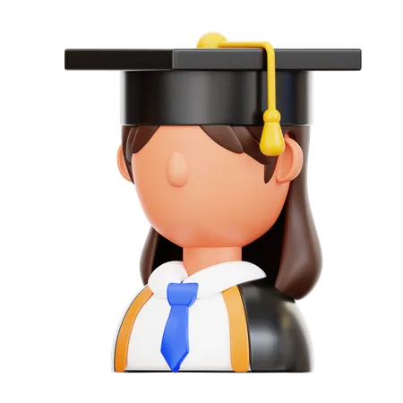 Estudiante graduado  3D Icon