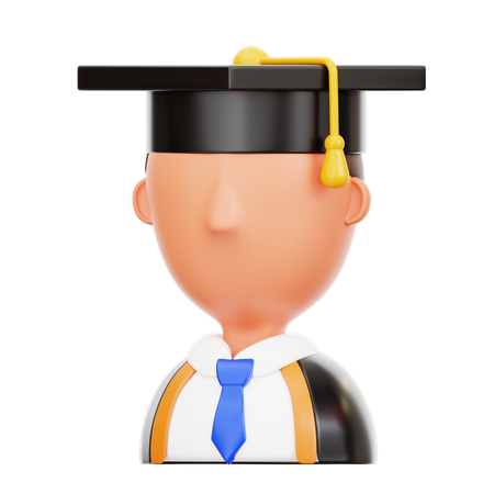 Estudiante graduado  3D Icon