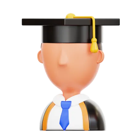 Estudiante graduado  3D Icon