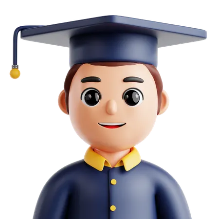 Estudiante graduado  3D Icon