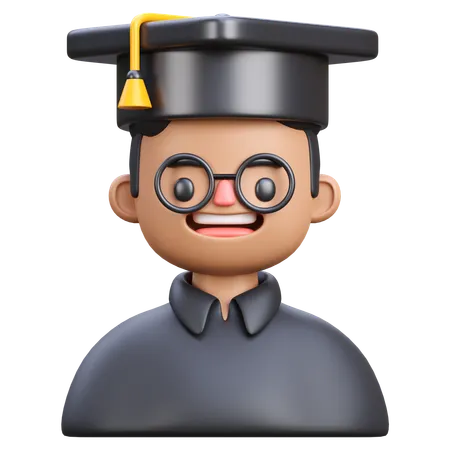 Estudiante graduado  3D Icon