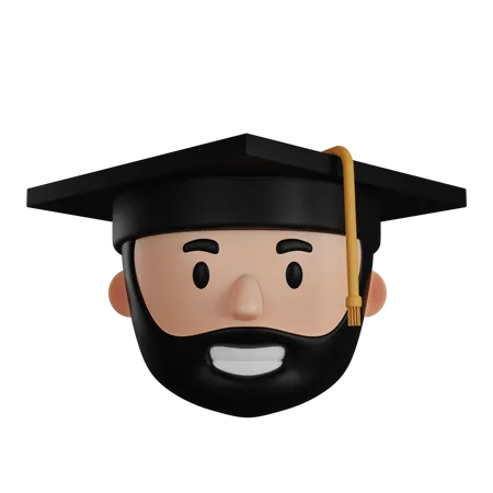 Estudiante graduado  3D Icon