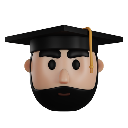 Estudiante graduado  3D Icon