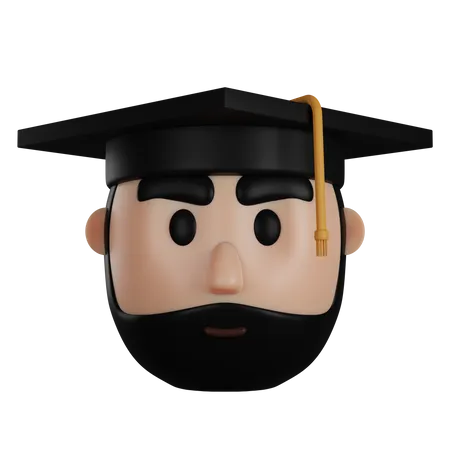 Estudiante graduado  3D Icon