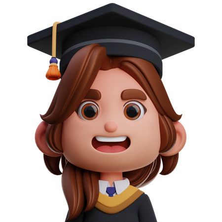 Estudiante graduado  3D Icon