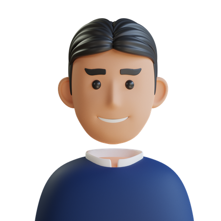 Estudiante masculino  3D Icon