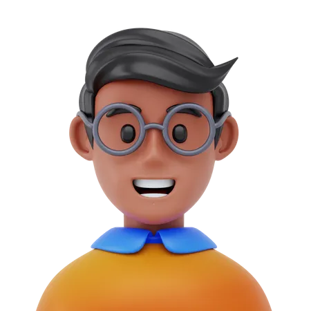 Estudiante masculino  3D Icon