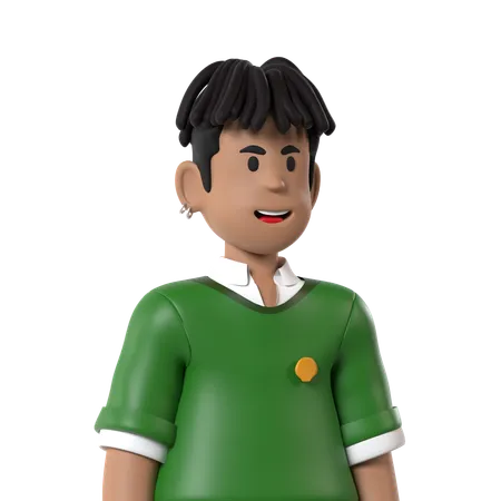 Estudiante travieso  3D Icon