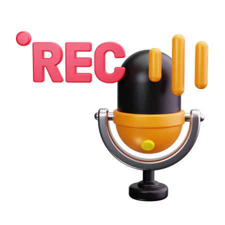 Estudio de podcasts  3D Icon