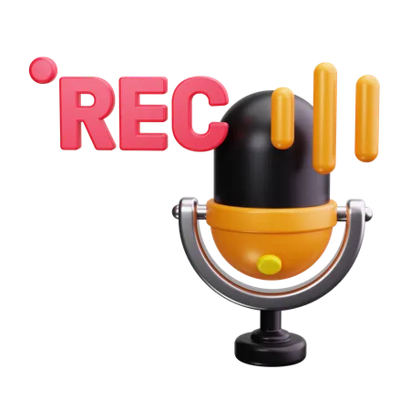 Estudio de podcasts  3D Icon