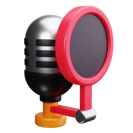 Microfone de estúdio  3D Icon