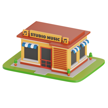 Música de estúdio  3D Icon