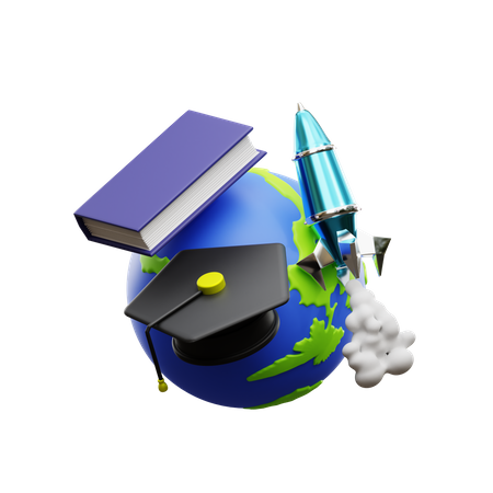 Estudo espacial  3D Illustration