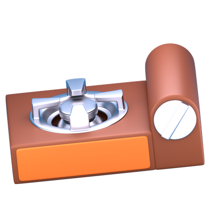 Estufa de campamento  3D Icon
