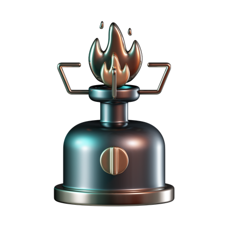 Estufa de camping  3D Icon