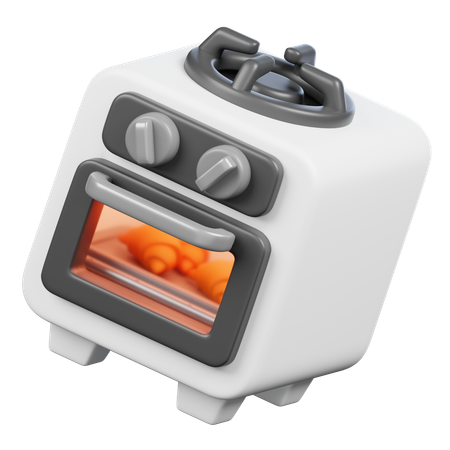 Estufa de gas  3D Icon