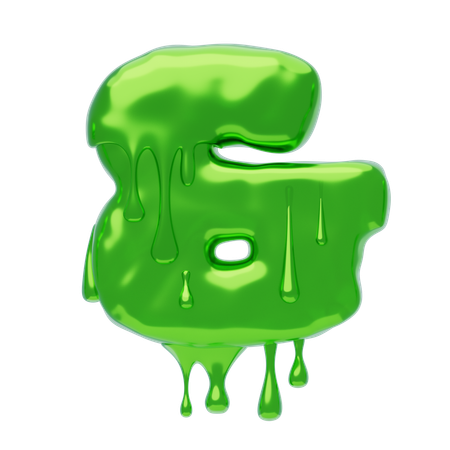 Et signe symbole forme Slime texte  3D Icon