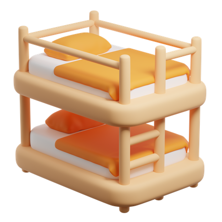 Etagenbett  3D Icon