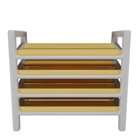 Étagère blanche  3D Icon